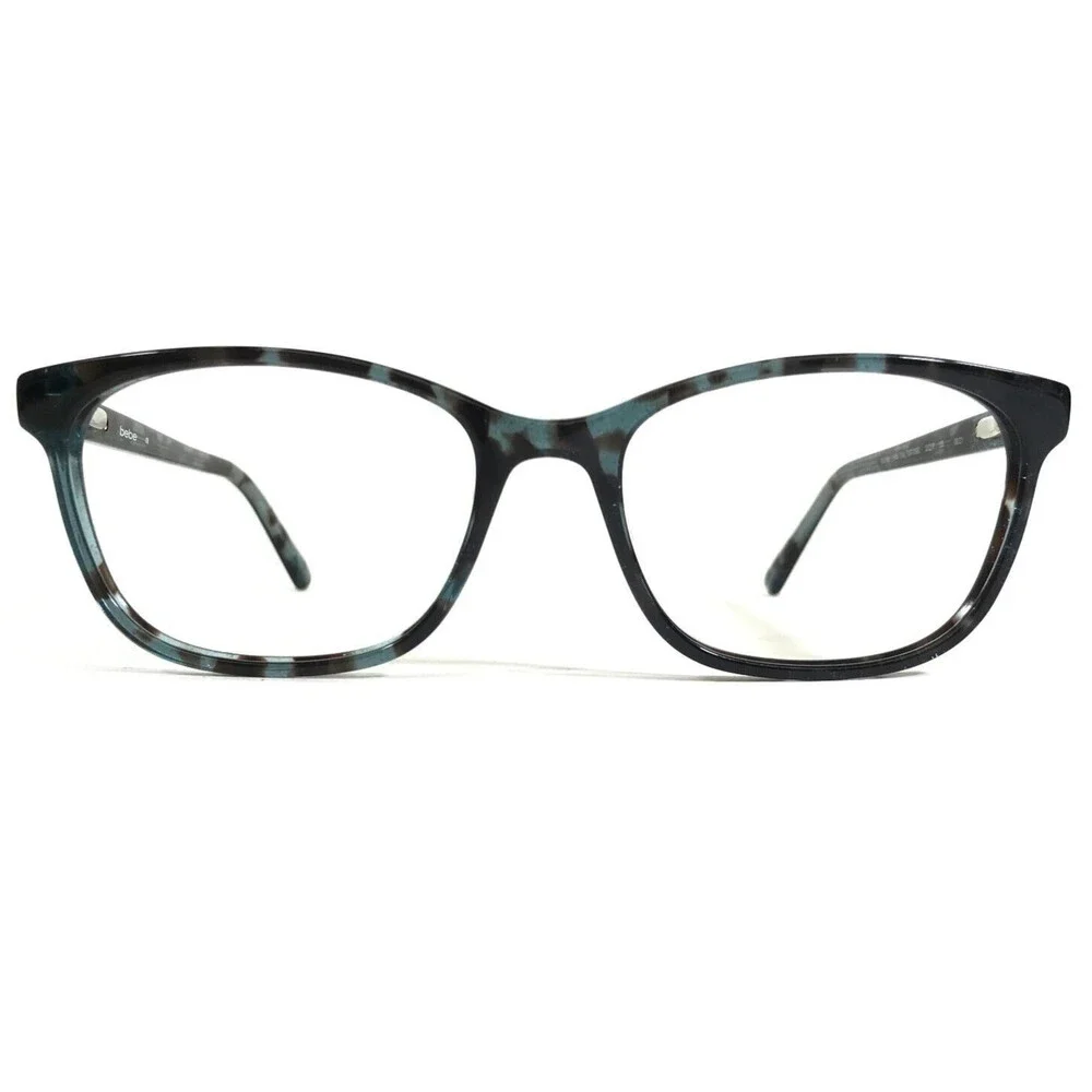 Bebe Eyeglasses Frames BB5186 340 TEAL TORTOISE Blue Gold Full Rim 52-17-135